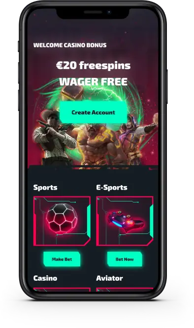 Interface Mobile Casinozer